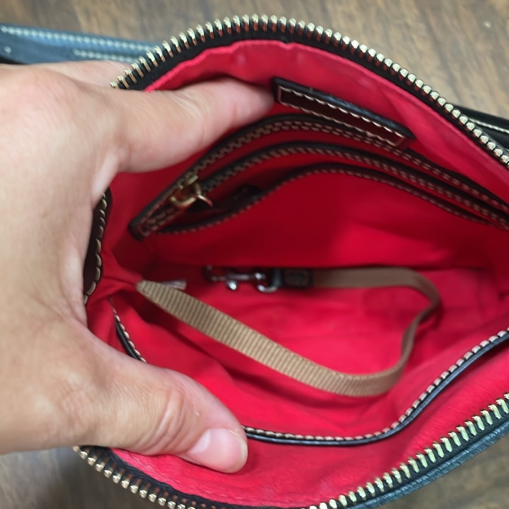 Dooney & Bourke Black Leather Crossbody Bag - Picture 8 of 14